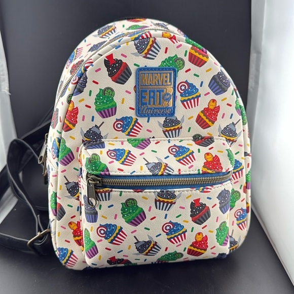 Loungefly Handbags - Disney Marvel Eat The Universe Cupcakes Mini Backpack NEW w/o tags